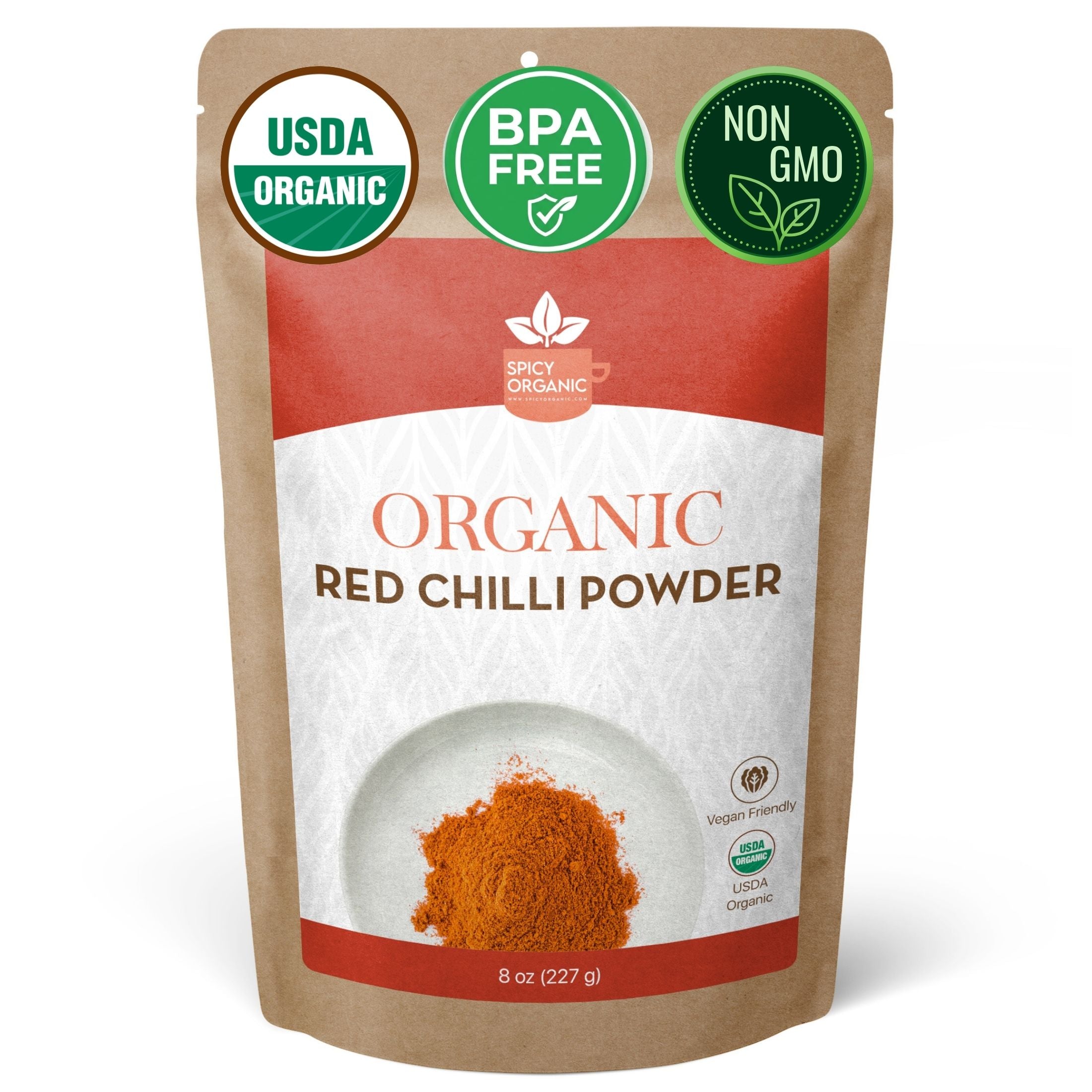 Organic Red Chili Powder — USDA Certified, Non-GMO | Curries, Marinades & Spice Blends