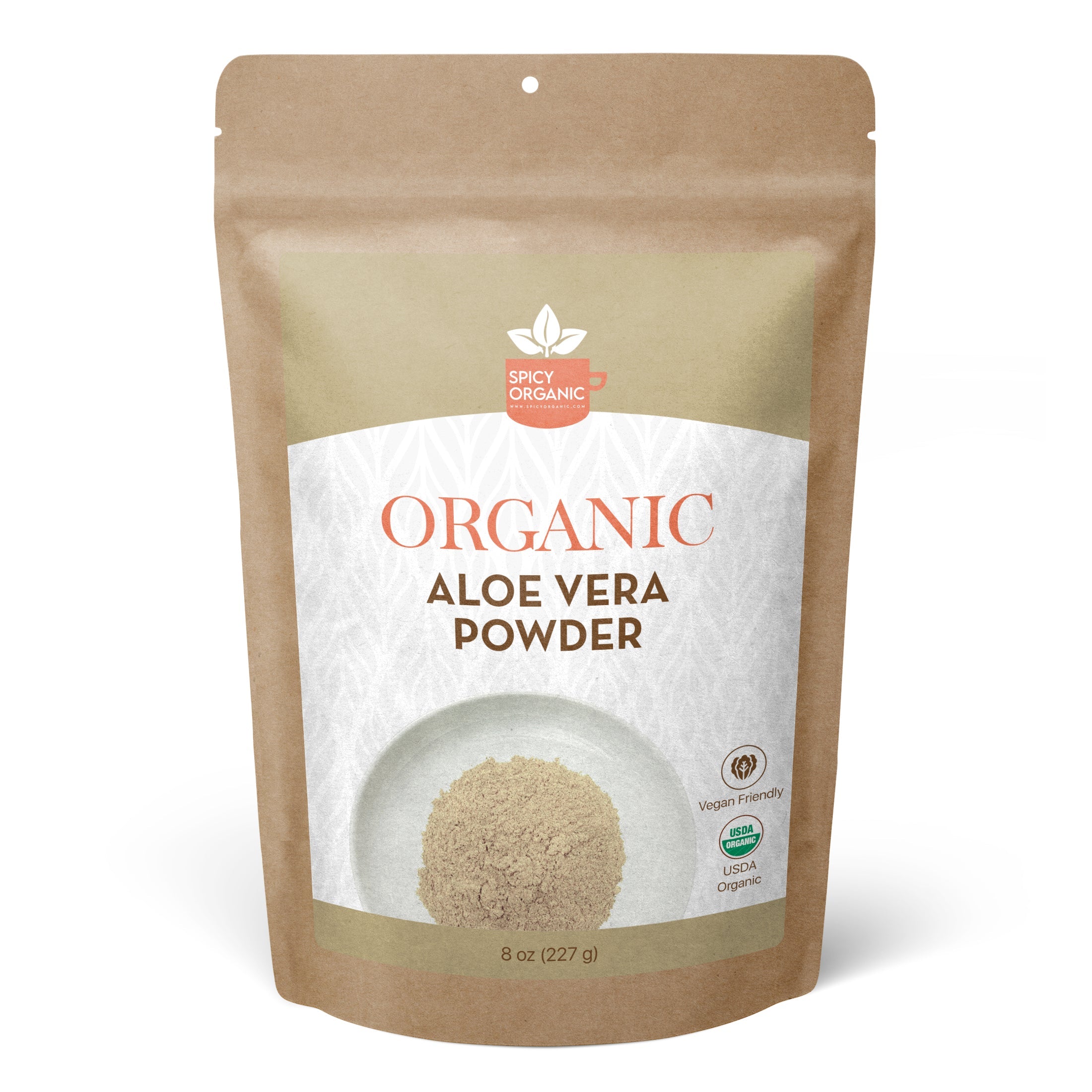 Organic Aloe Vera Powder – Inner Leaf Gel Only, Heavy Metal Tested | USDA Certified Organic