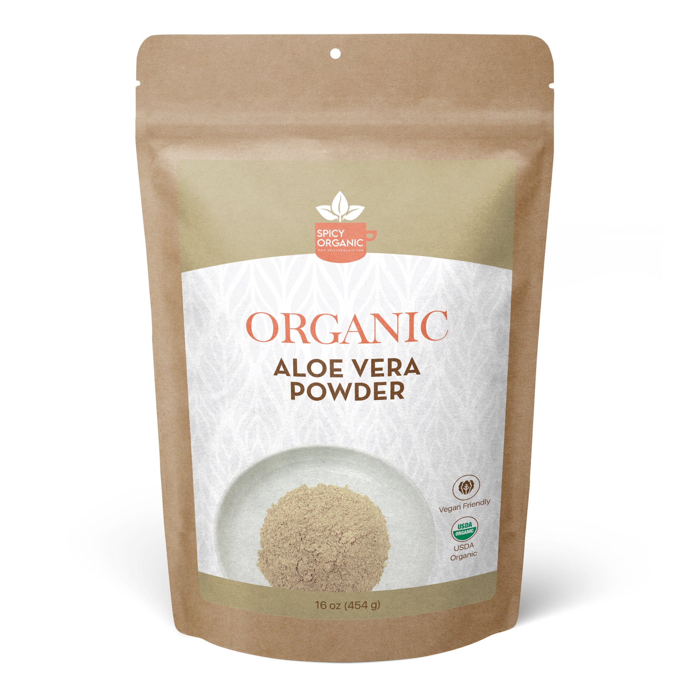 Organic Aloe Vera Powder – Inner Leaf Gel Only, Heavy Metal Tested | USDA Certified Organic