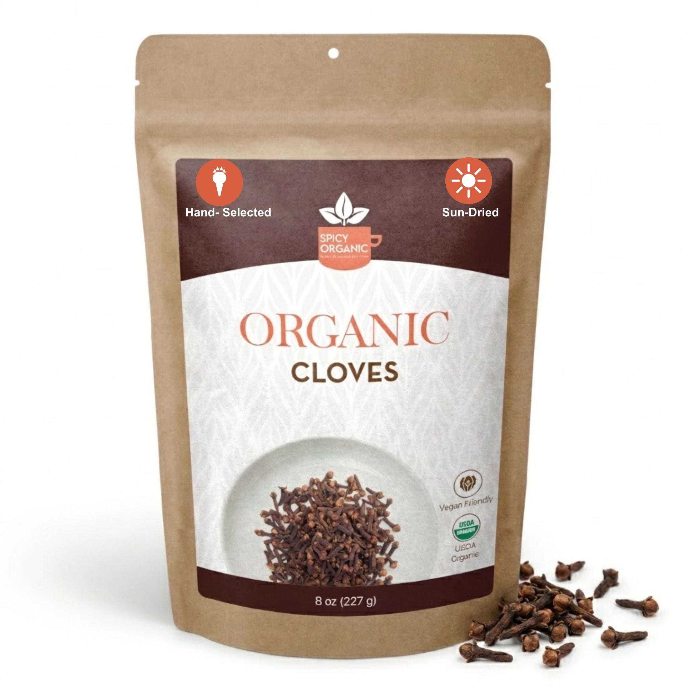 Organic Whole Cloves — USDA Certified, Non-GMO | Mulled Wine, Biryani & Spiced Tea