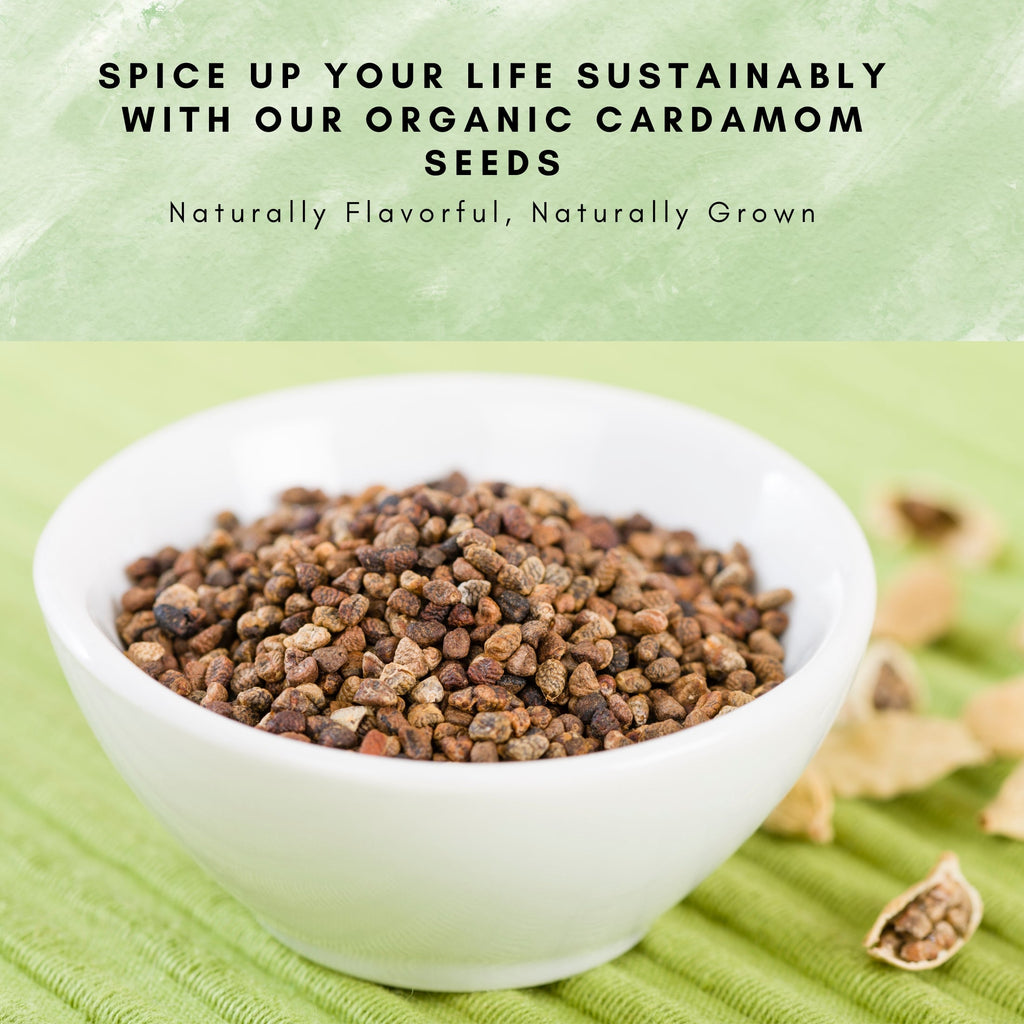 Organic Cardamom Seeds — USDA Certified | Chai, Coffee & Indian Desserts