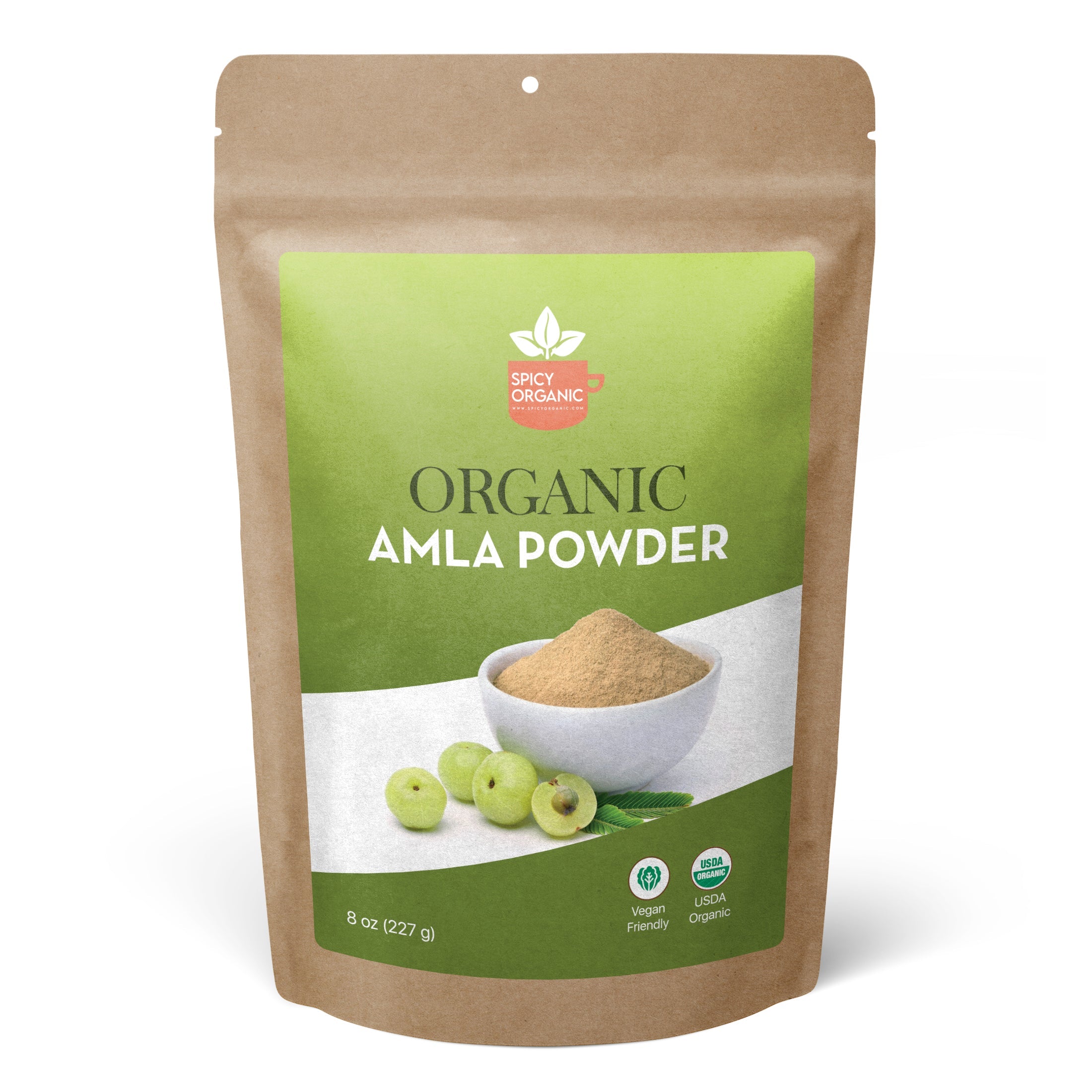 Organic Amla Powder (Indian Gooseberry) – Sun-Dried & Heavy Metal Tested | USDA Certified Organic