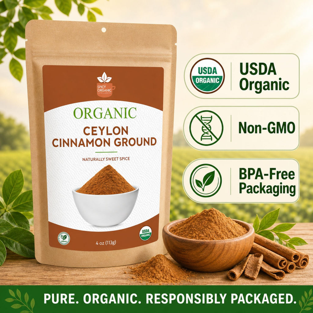 Organic Ceylon Cinnamon Powder — True Cinnamon from Sri Lanka | USDA Certified  Organic