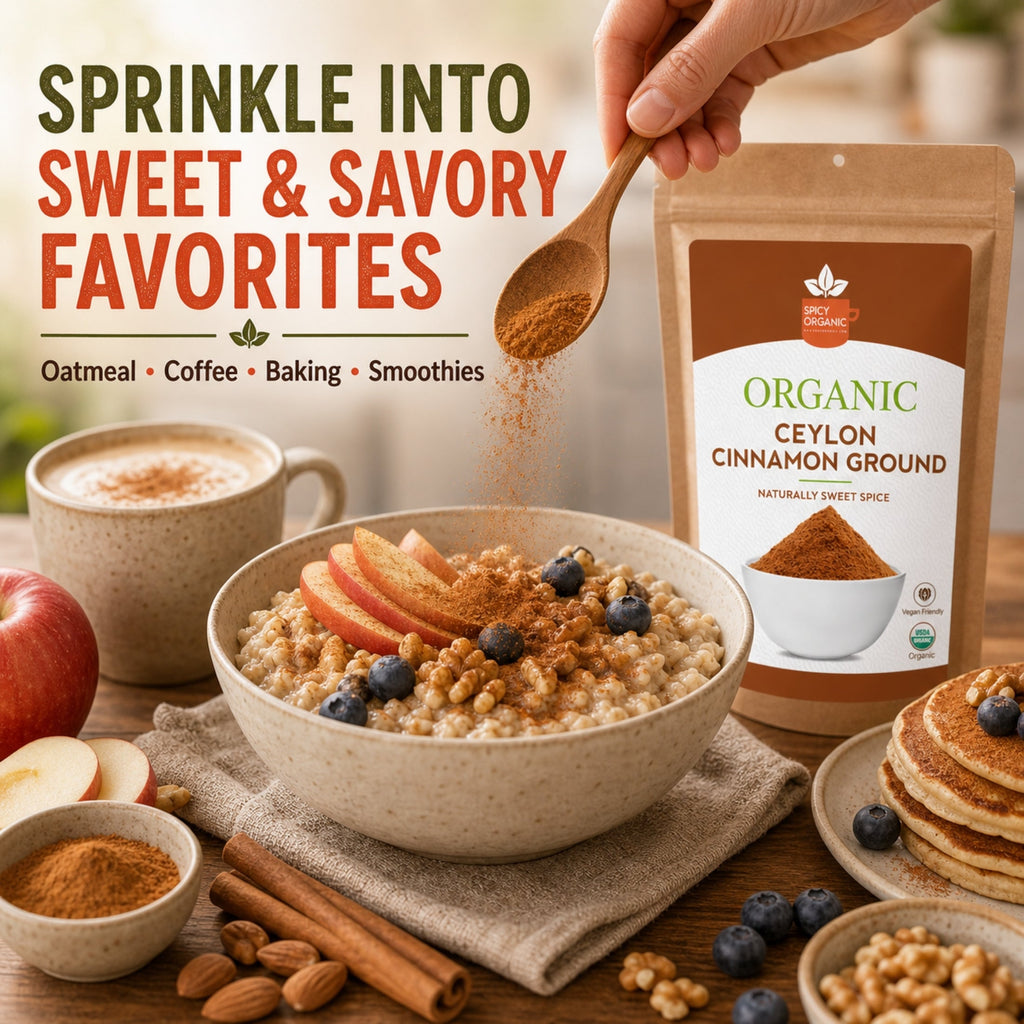 Organic Ceylon Cinnamon Powder — True Cinnamon from Sri Lanka | USDA Certified  Organic