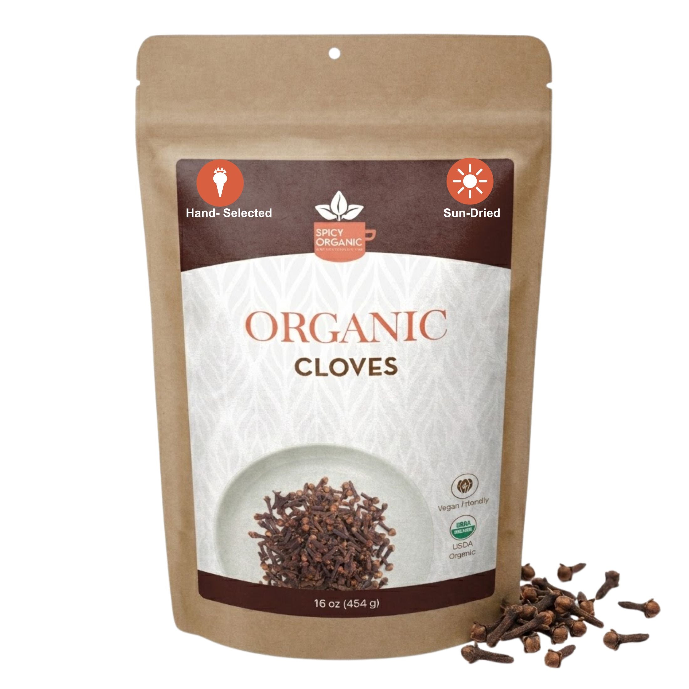 Organic Whole Cloves — USDA Certified, Non-GMO | Mulled Wine, Biryani & Spiced Tea