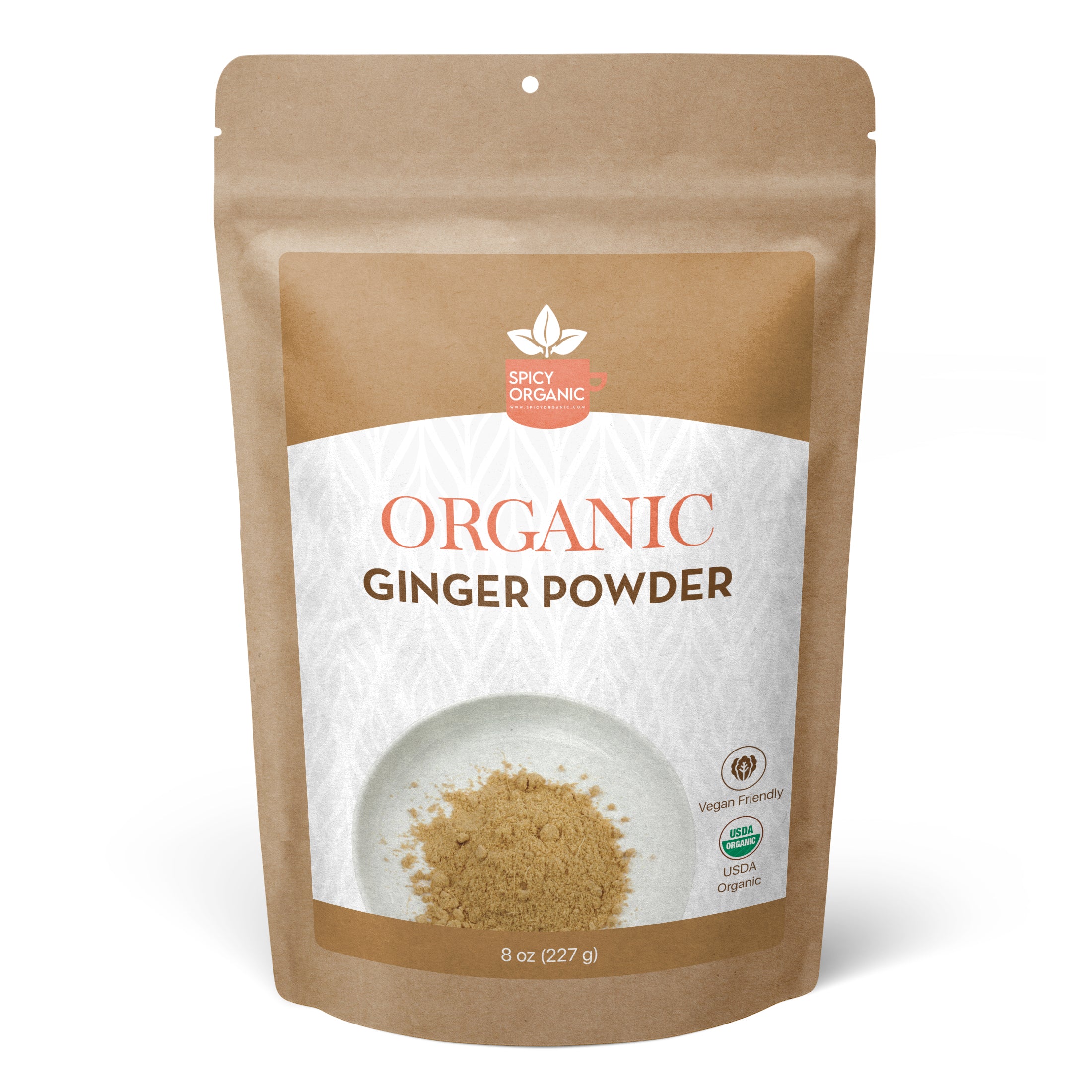 Organic Ginger Powder — USDA Certified, Non-GMO | Chai, Stir-Fries & Gingerbread