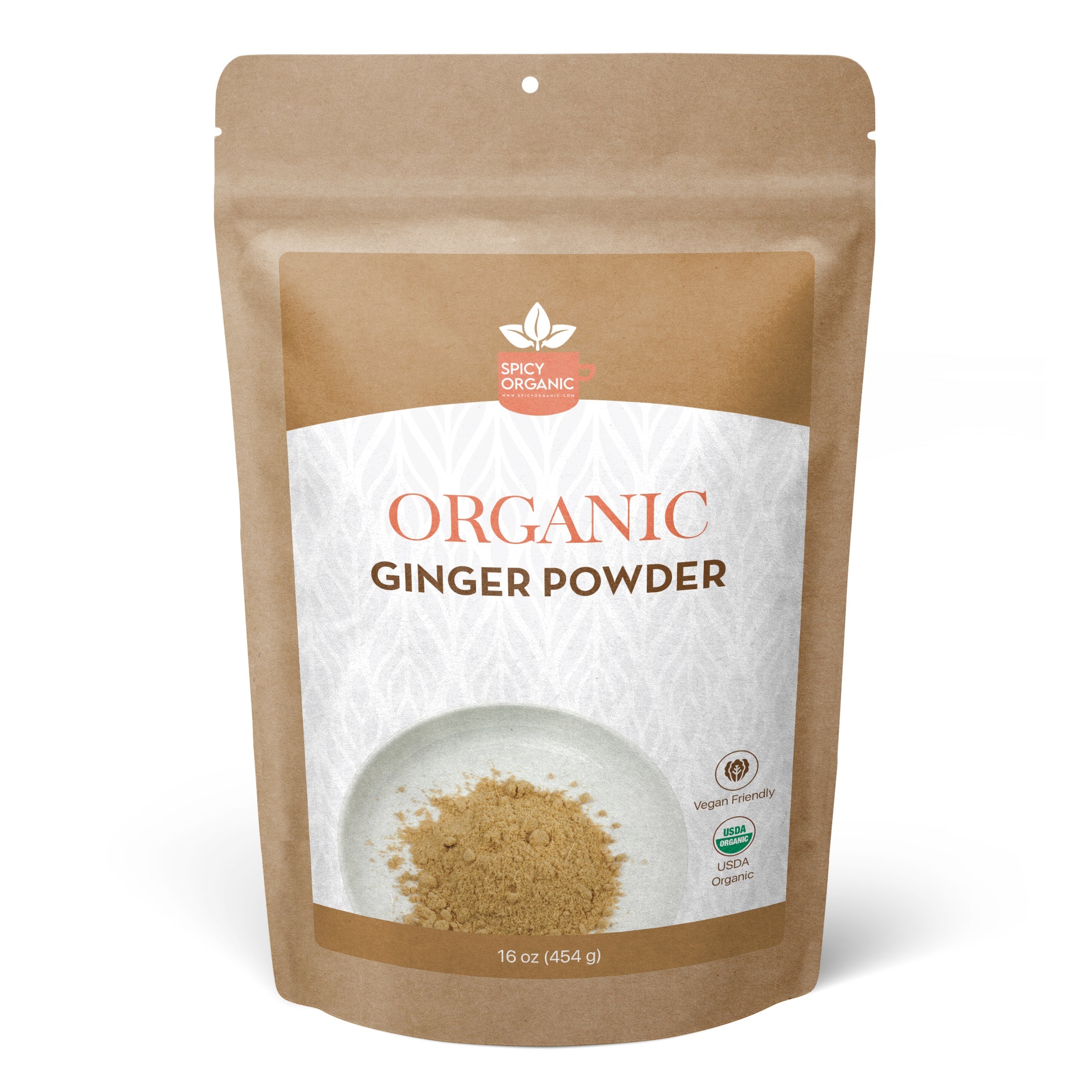 Organic Ginger Powder — USDA Certified, Non-GMO | Chai, Stir-Fries & Gingerbread