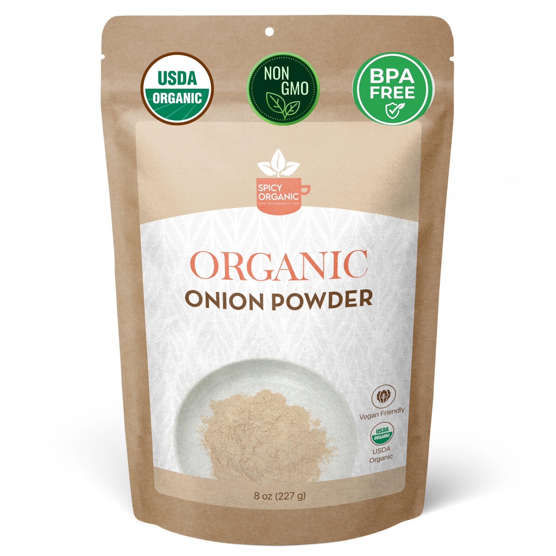 Organic Onion Powder — USDA Certified, Non-GMO | Soups, Spice Blends & Dry Rubs