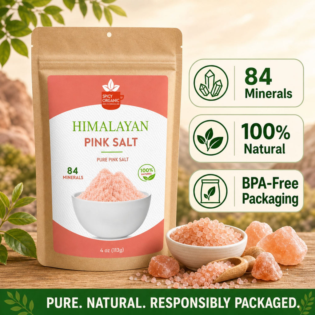 Fine Ground Himalayan Pink Salt - Pure and Natural Pink Himalayan Salt for Cooking, Baking, and Seasoning