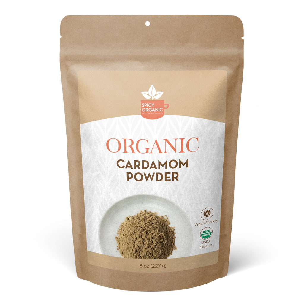 Organic Cardamom Powder — USDA Certified, Non-GMO | Chai, Baking & Golden Milk