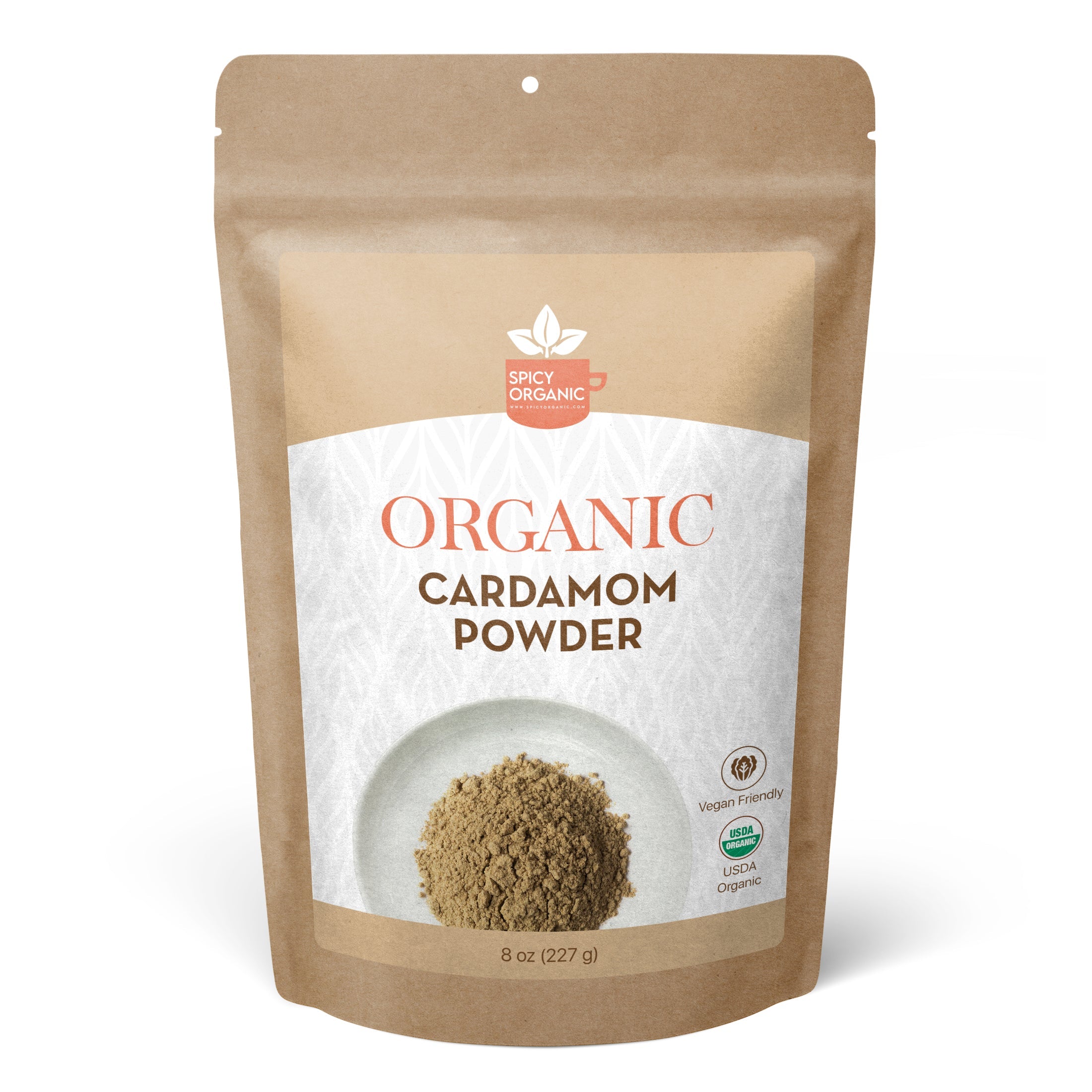 Organic Cardamom Powder — USDA Certified, Non-GMO | Chai, Baking & Golden Milk