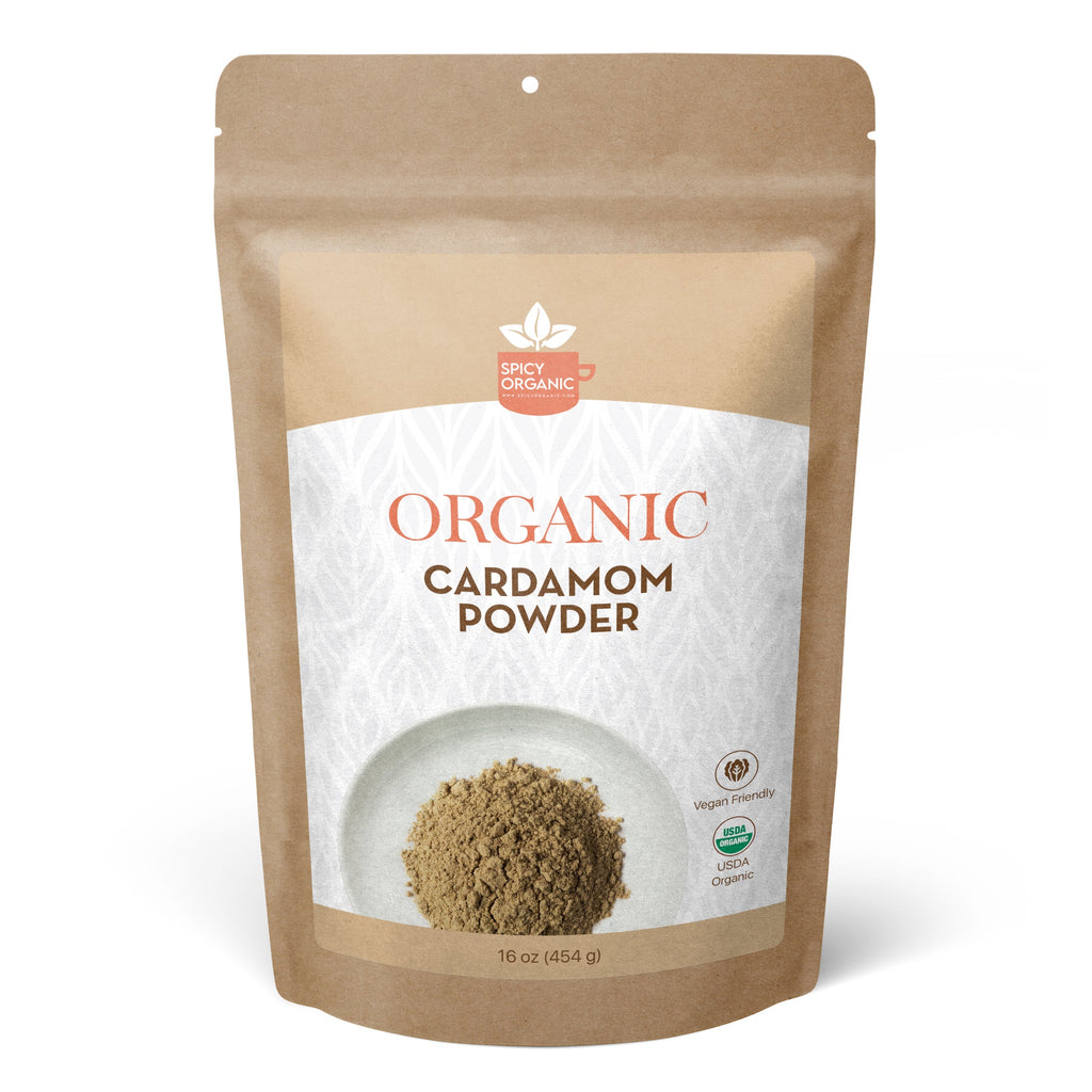 Organic Cardamom Powder — USDA Certified, Non-GMO | Chai, Baking & Golden Milk