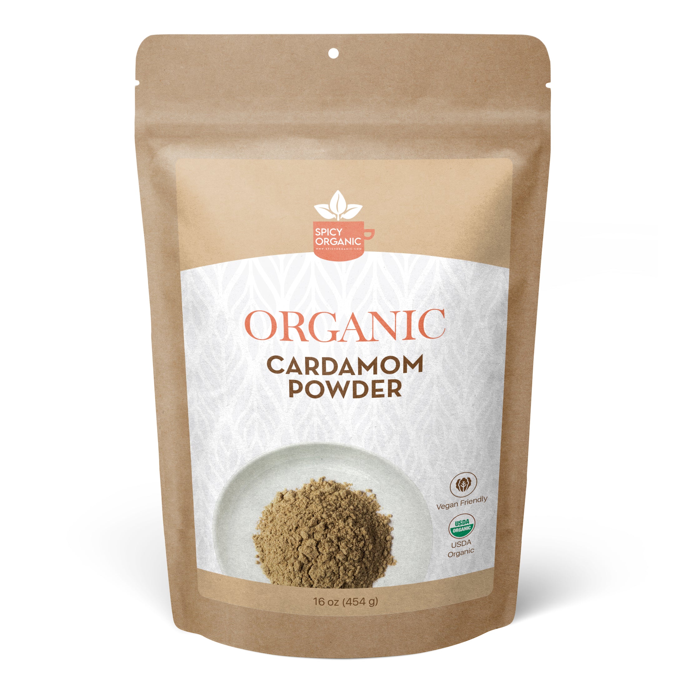 Organic Cardamom Powder — USDA Certified, Non-GMO | Chai, Baking & Golden Milk