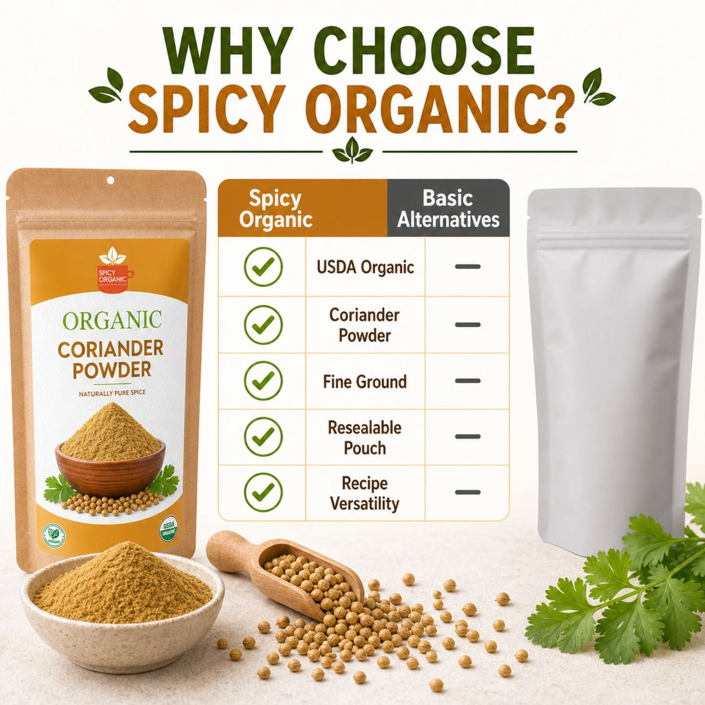 Organic Coriander Powder – USDA Certified Organic Ground Coriander Seeds