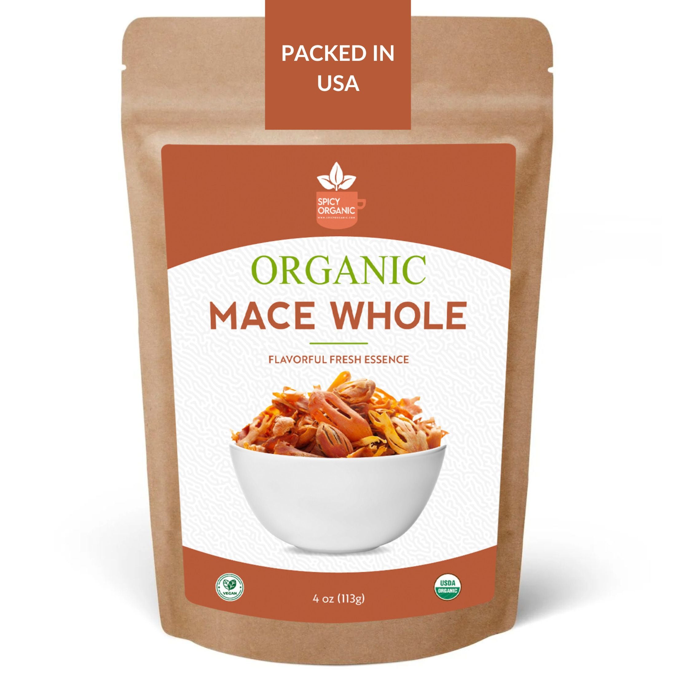 Organic Whole Mace — USDA Certified Organic | Béchamel, Biryani & Spice Blends