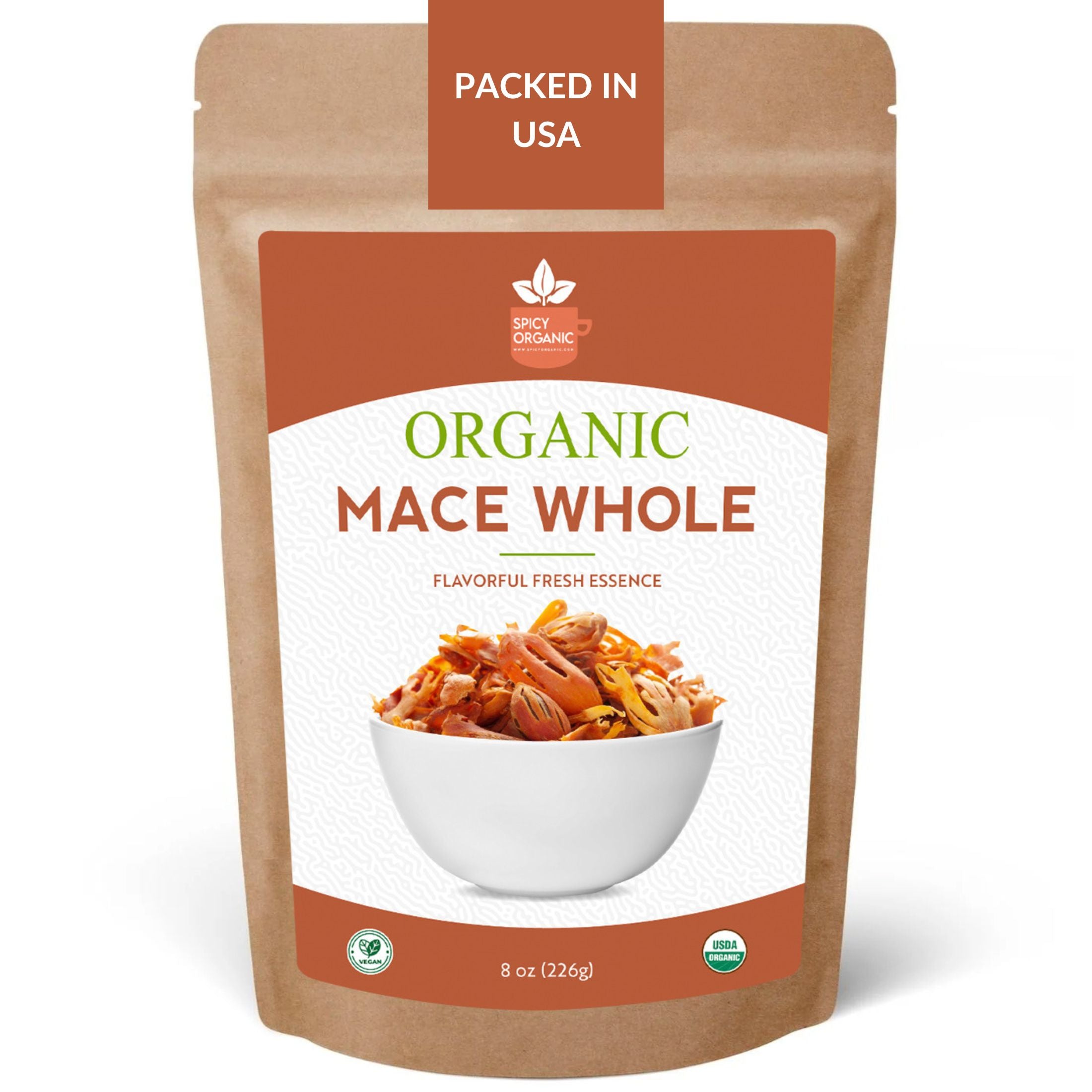 Organic Whole Mace — USDA Certified Organic | Béchamel, Biryani & Spice Blends