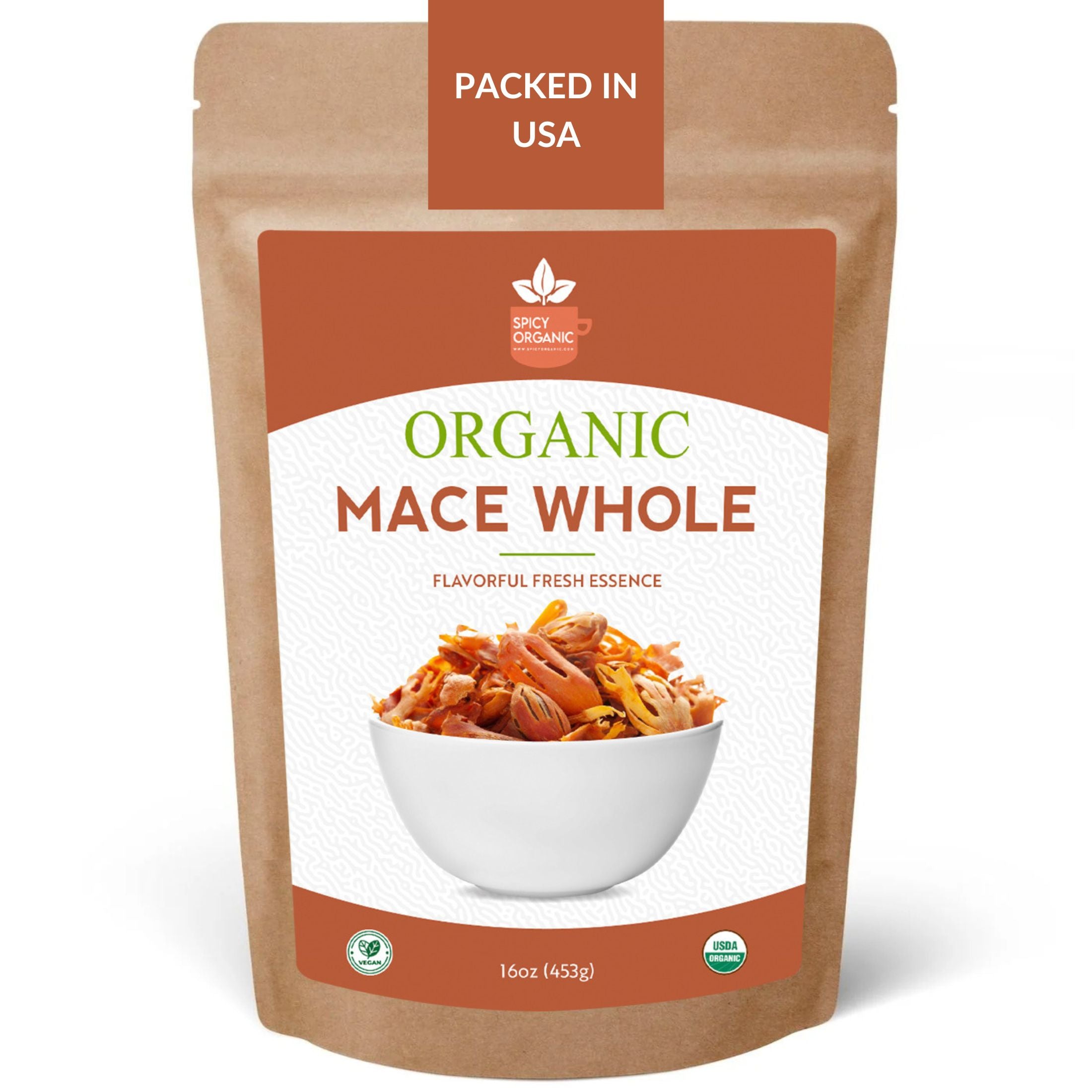 Organic Whole Mace — USDA Certified Organic | Béchamel, Biryani & Spice Blends