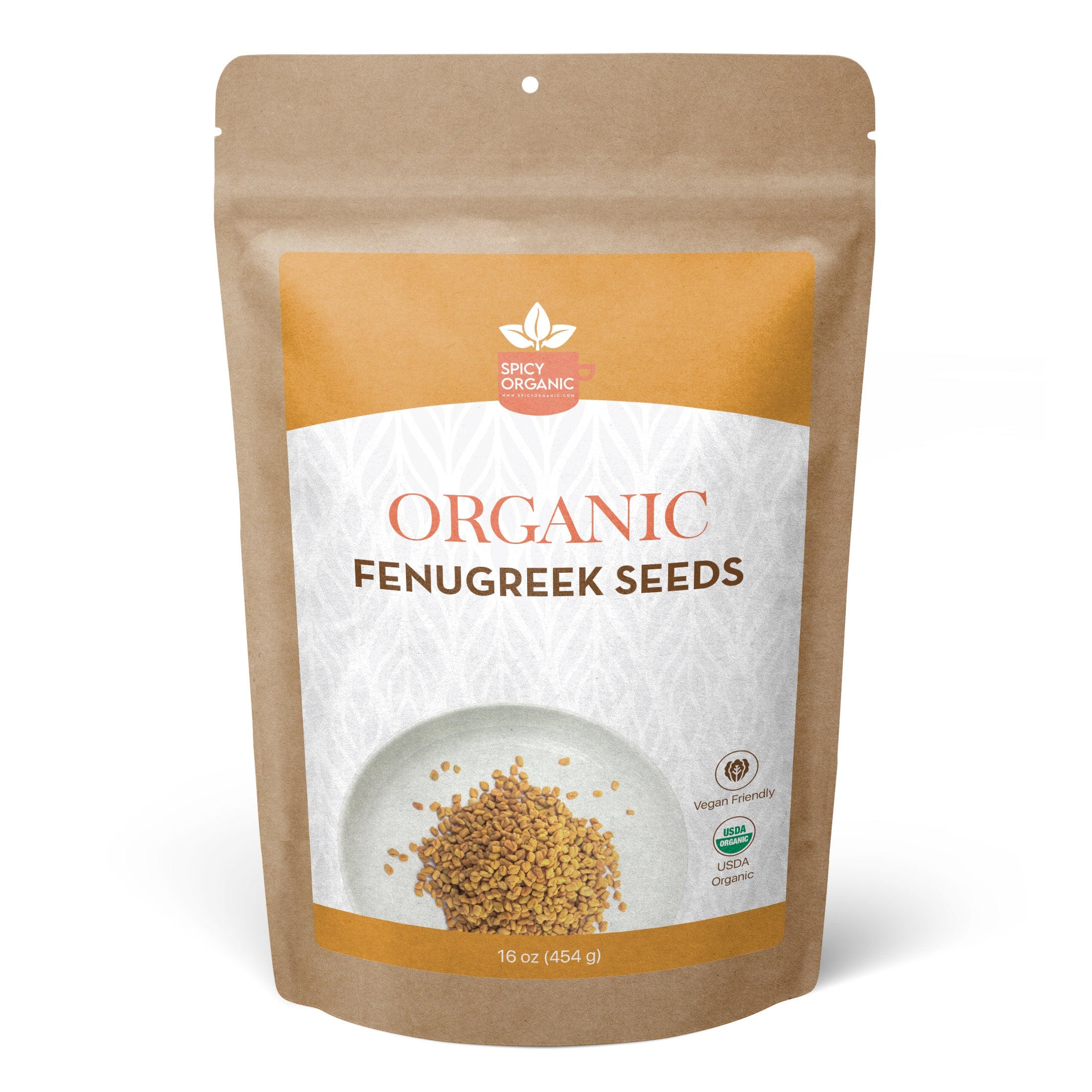 Organic Fenugreek Seeds (Whole Methi) – For Tempering, Pickling & Sprouting | USDA Certified Organic