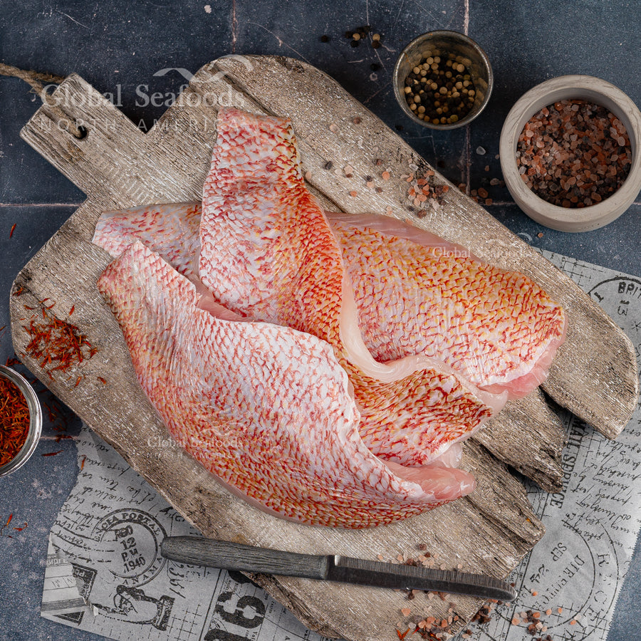 Caribbean Red Snapper Fillets – Wild-Caught, Skin-On