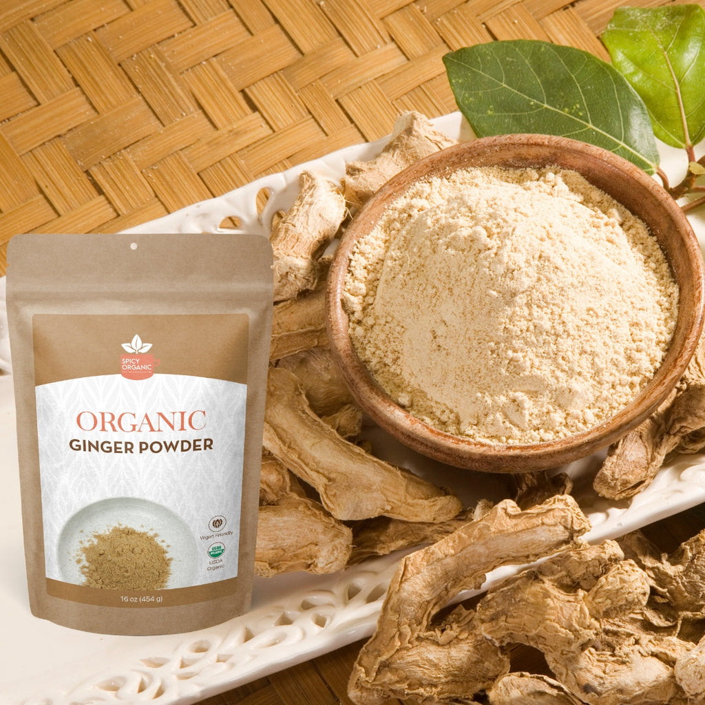 Organic Ginger Powder — USDA Certified, Non-GMO | Chai, Stir-Fries & Gingerbread