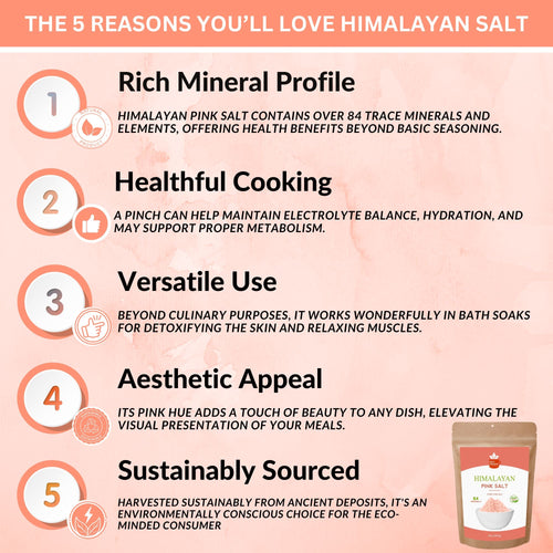 Fine Ground Himalayan Pink Salt - Pure and Natural Pink Himalayan Salt for Cooking, Baking, and Seasoning