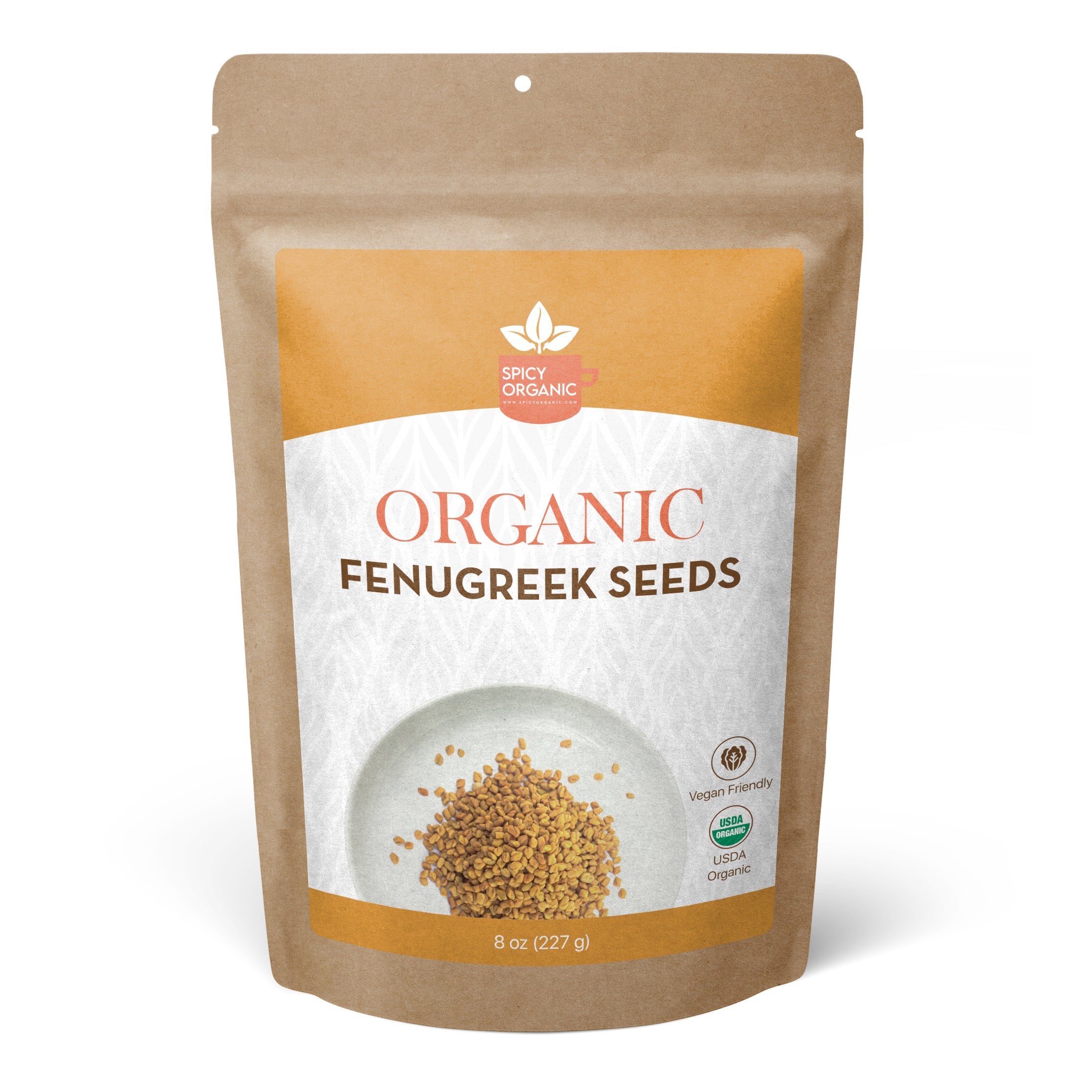 Organic Fenugreek Seeds (Whole Methi) – For Tempering, Pickling & Sprouting | USDA Certified Organic