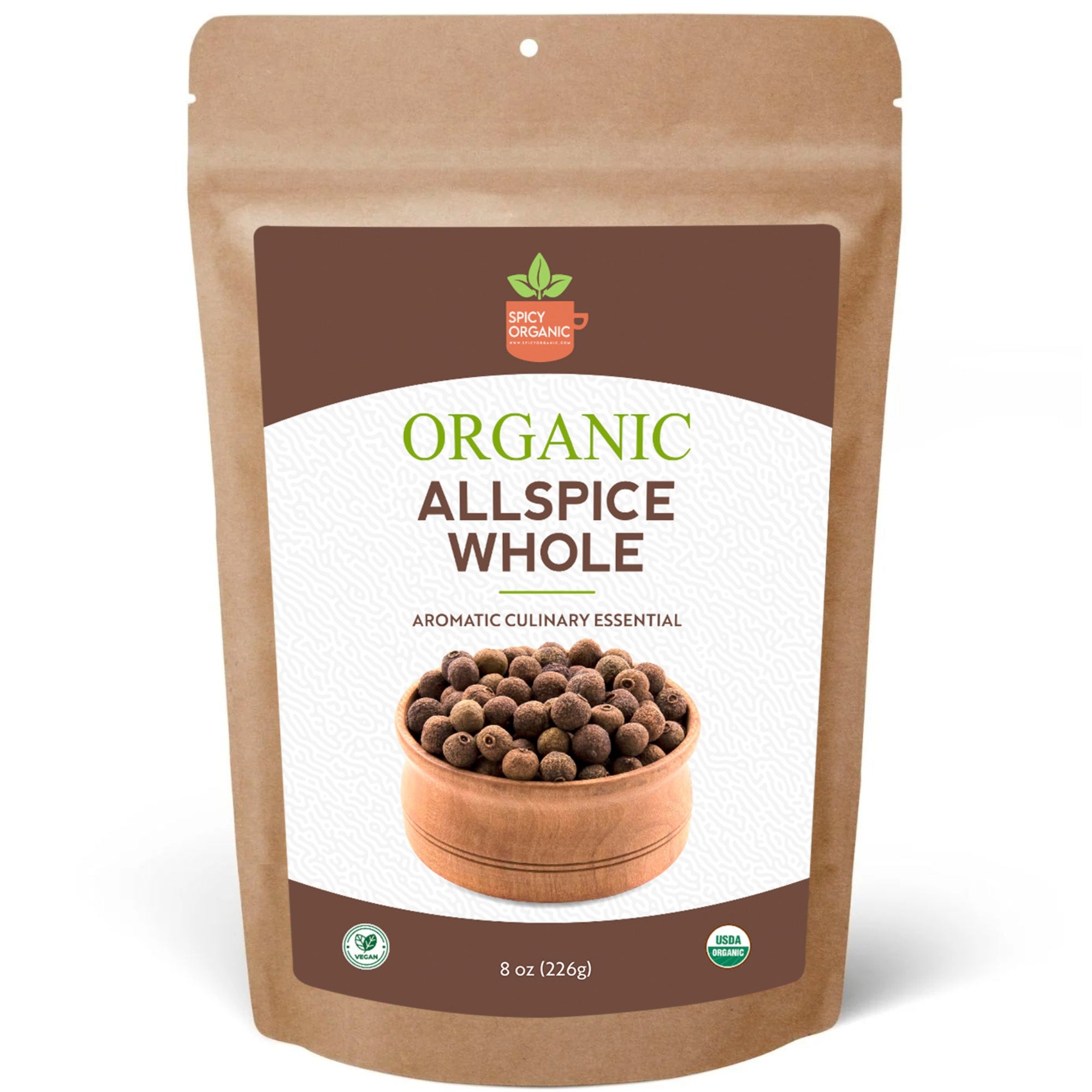 Organic Allspice Whole — USDA Certified | Pickling, Mulled Wine & Slow Cooking