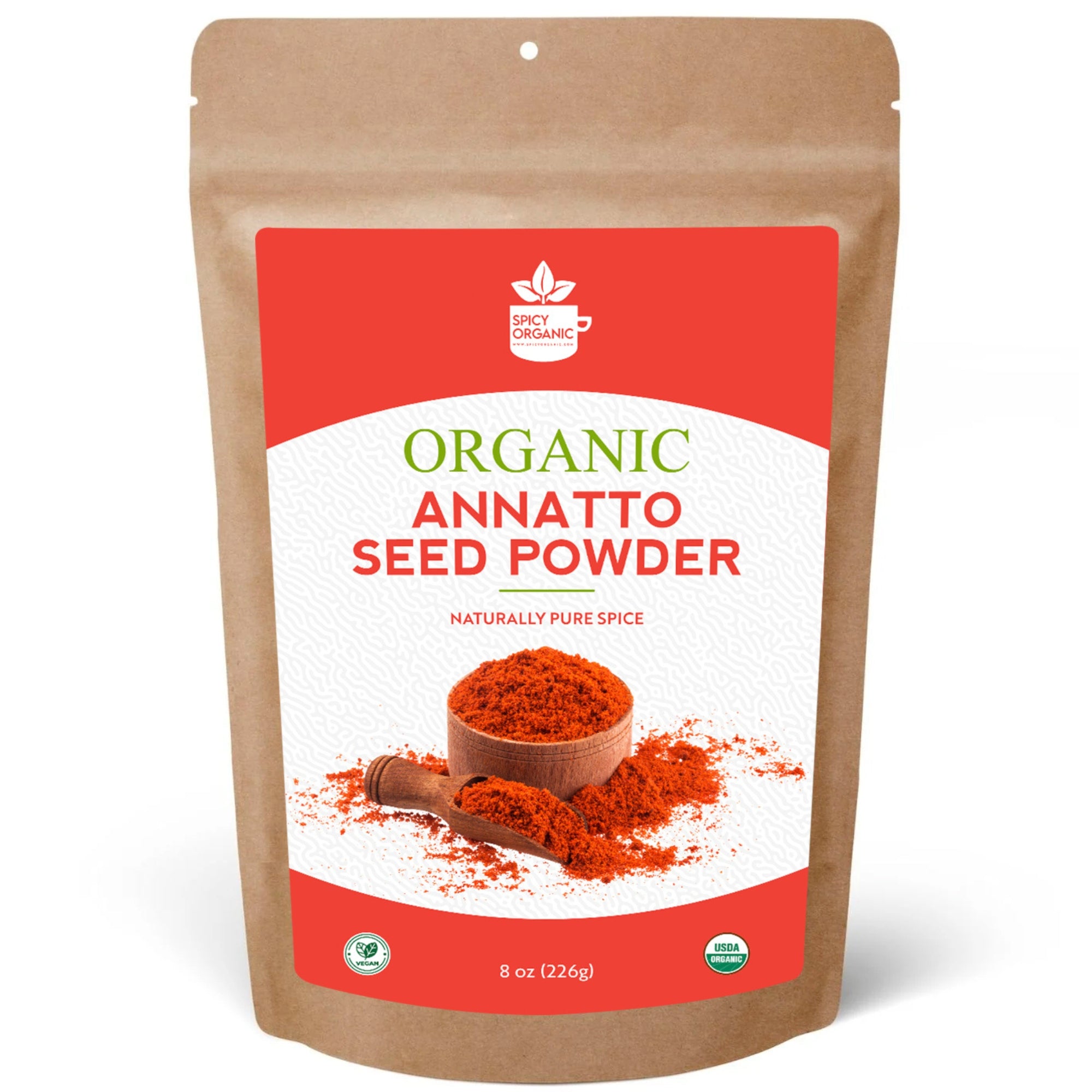 Organic Annatto Powder — USDA Certified | Achiote, Rice Dishes & Latin Cooking