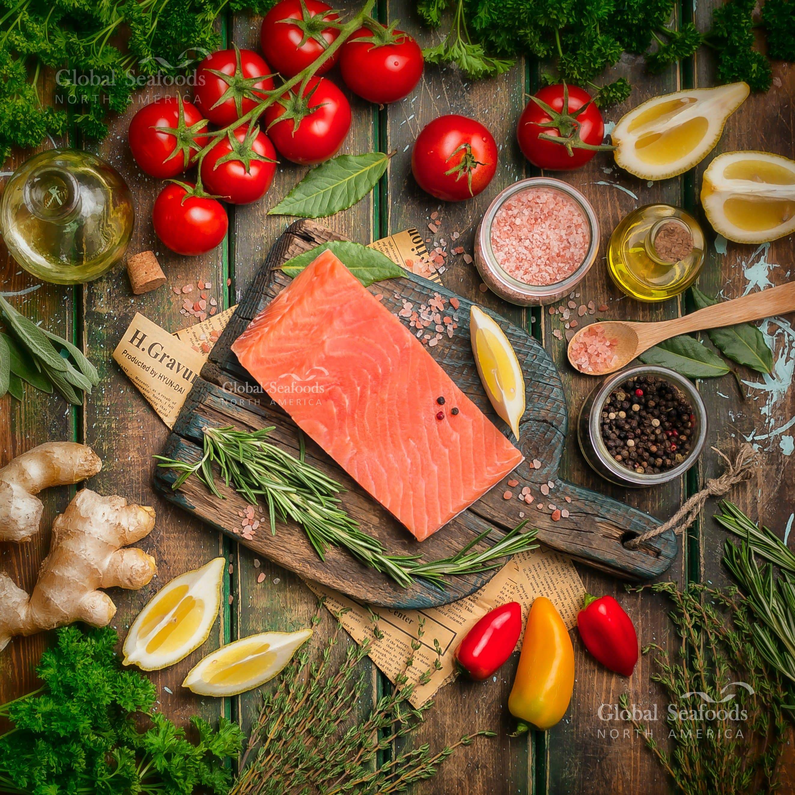 Premium Coho Salmon Fillet Portions - Fresh