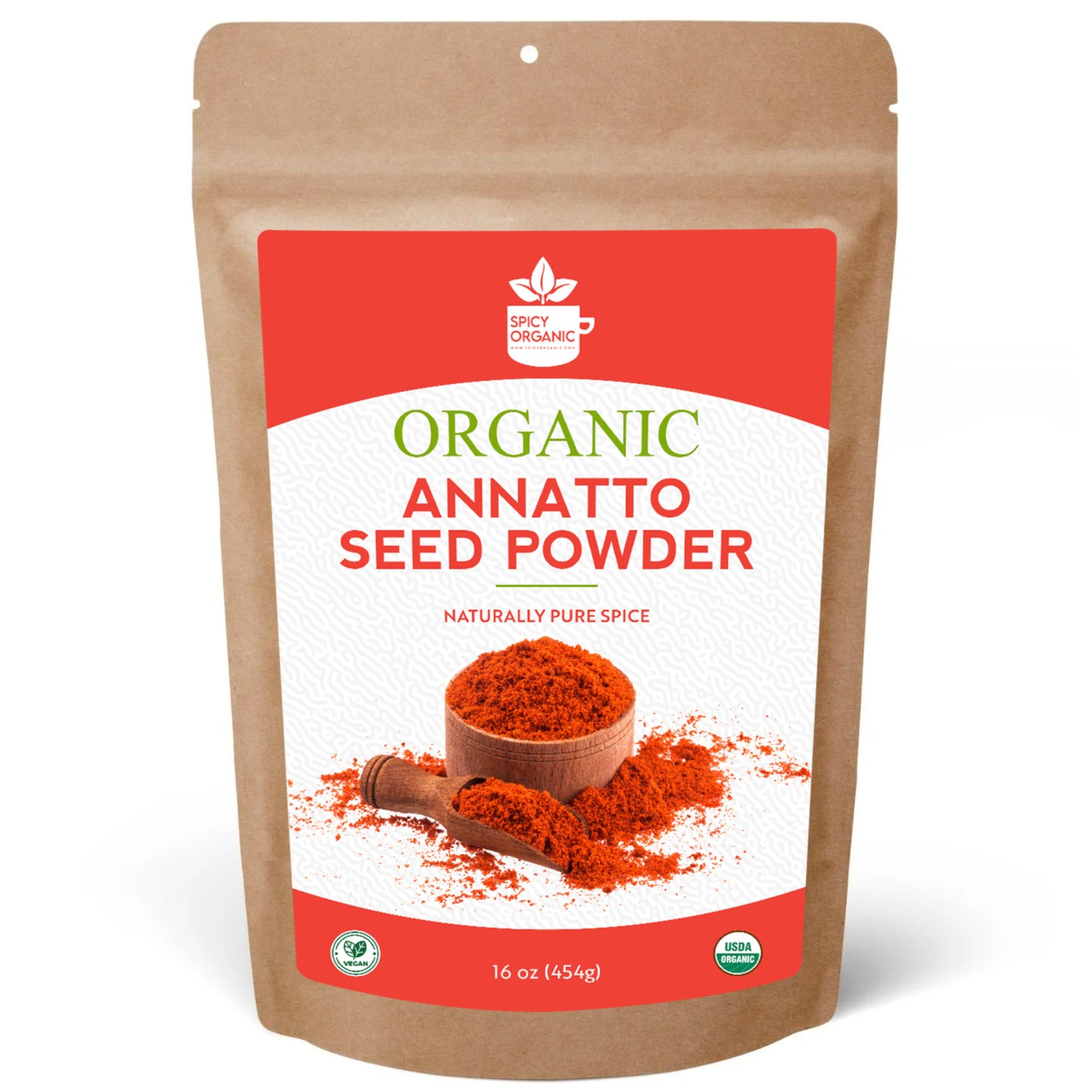 Organic Annatto Powder — USDA Certified | Achiote, Rice Dishes & Latin Cooking